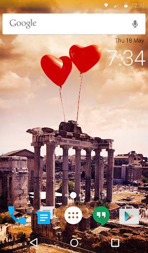 Rome Love Animated Keyboard   Live Wallpaper screenshot 6
