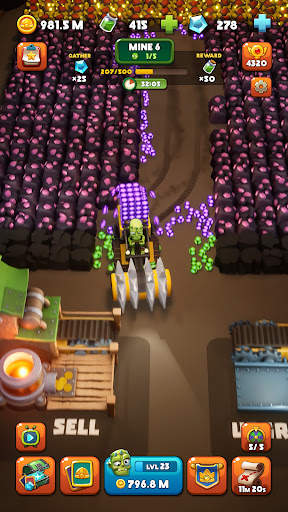 Idle Zombie Miner: Gold Tycoon screenshot 14