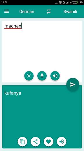 German-Swahili Translator скриншот 3