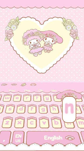 Cute pink Keyboard screenshot 1
