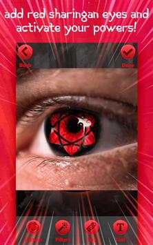 Sharingan Eyes Camera Editor - Eye Color Changer screenshot 3
