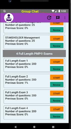 2021 PMP® Exam Simulator PMBOK® 6th Edition screenshot 1
