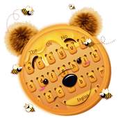 Cute Honey Bear Keyboard Theme 10001001