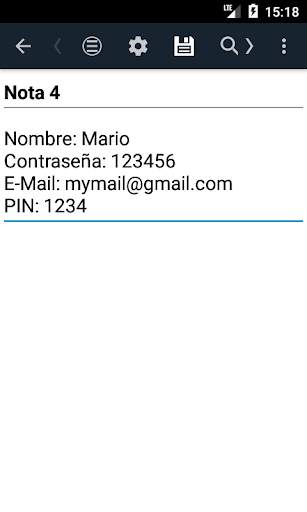 Cuaderno jerárquicos de notas screenshot 3