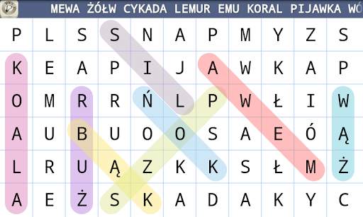 Wykreślanki Polskie screenshot 1