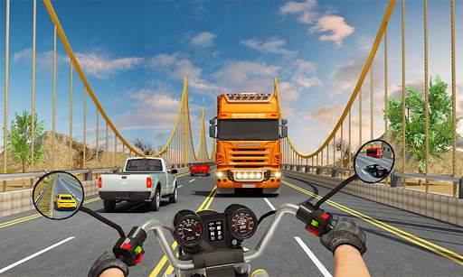 Tricky Moto Racing Traffic Highway Driving screenshot 2