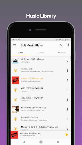 Bolt Player - Mp3 Player, Audio Player 8 تصوير الشاشة