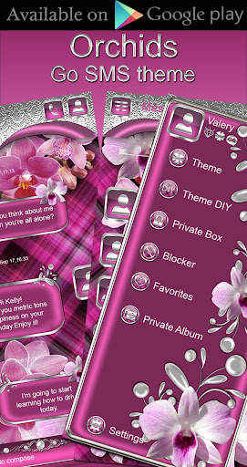 Orchids Go Launcher  theme screenshot 5