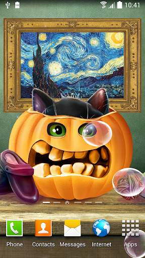 Cute Halloween Live Wallpaper screenshot 2