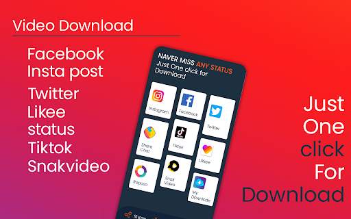 All Status & Video Downloader For INSTA/FB/WA screenshot 1