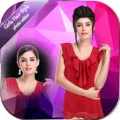 Girls Hair Style Photo Editor logo