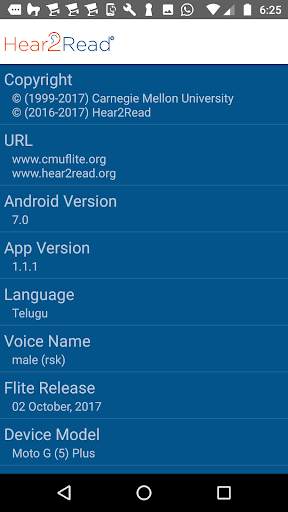 Telugu Text To Speech by Hear2Read (Female voice) screenshot 2