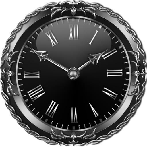 Free Graphite Clock widget icon