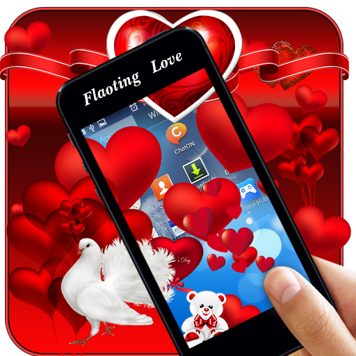 Floating Love Fall &amp; Theme Pattern Lock Screen icon
