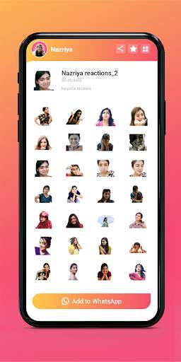 Nazriya Whatsapp Stickers screenshot 4