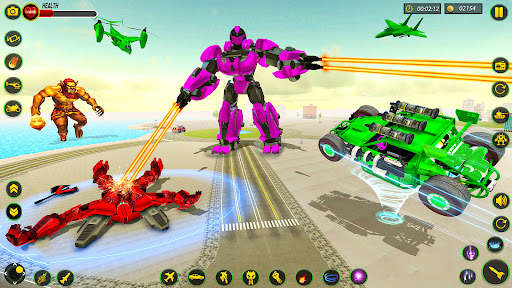 Bee Robot Car Transform Games screenshot 8