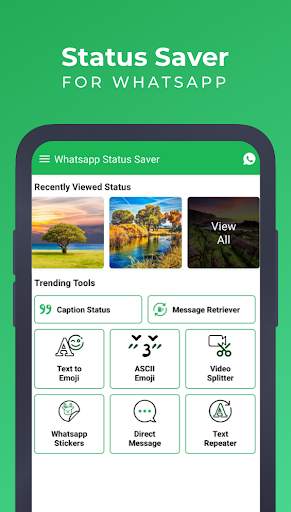 Whatsapp Status Saver | Stickers & Direct Message screenshot 1