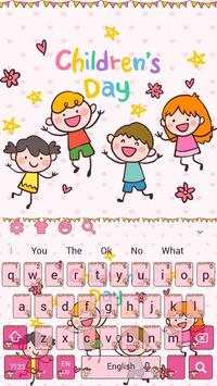 Cute Children's Day Keyboard Theme screenshot 4