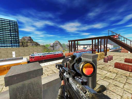New Sniper 3d -Train Gun Shooter Free Game 2020 screenshot 6