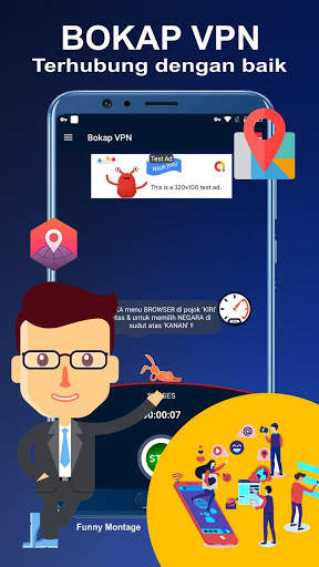 Bokap VPN Lite - VPN Gratis Anti Blokir screenshot 4
