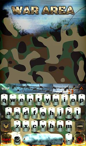 War Area Animated Keyboard   L स्क्रीनशॉट 2