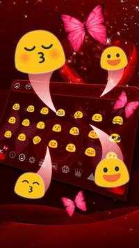 Red Rose Butterfly Keyboard screenshot 3