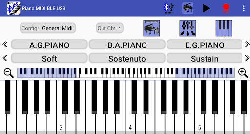 Piano MIDI Bluetooth USB screenshot 3