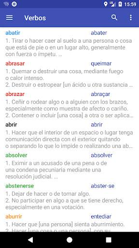 Verbos Español screenshot 1