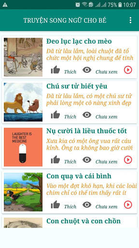 Audio - Truyện song ngữ cho bé screenshot 2