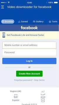 All Video downloader For Facebook screenshot 1