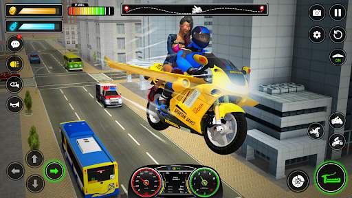 Flying Bike Race - Bike Games screenshot 3