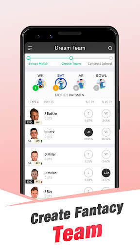 Dream Team 11 - Cricket Prediction & Live Score screenshot 2