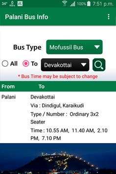 Palani Bus Info screenshot 5