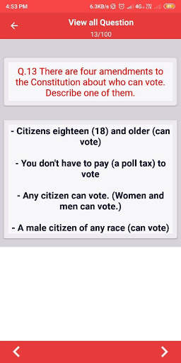 US Citizenship Test 2021 5 تصوير الشاشة