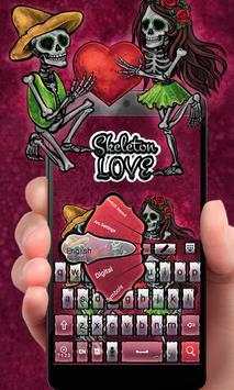 SkeletonLove GO Keyboard Theme screenshot 2