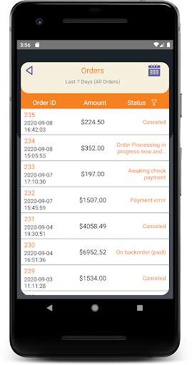 PrestaShop Mobile Dashboard screenshot 3