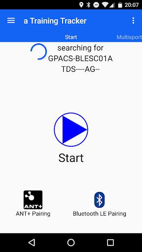 a Training Tracker (ANT  BTLE) screenshot 3