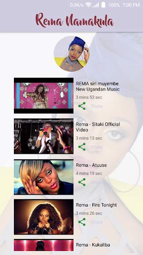 Rema Namakula Music App screenshot 1