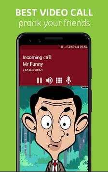 Bean Call You : Fake Video Call From Mr. Funny screenshot 1