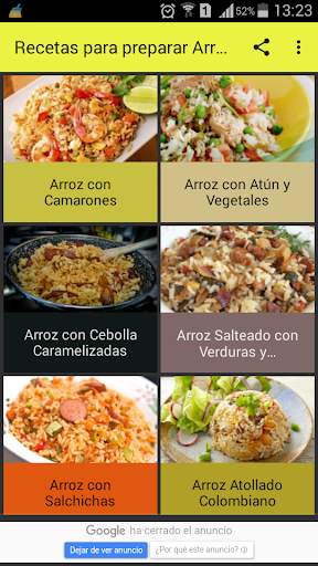 Recetas para preparar Arroz скриншот 1