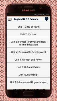 دروس الإنجليزية ثانية بكلوريا screenshot 2