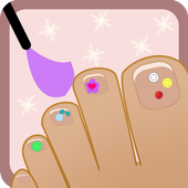foot nails games icon