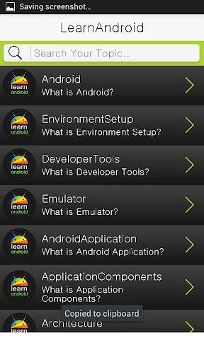 Learn Android screenshot 2