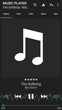 MUSIC PLAYER - Black & Blue screenshot 1