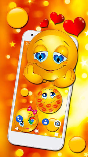 Lovely Emoji APUS Live Wallpaper screenshot 3