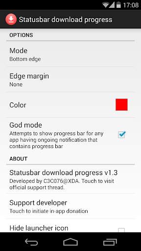 Statusbar Download Progress screenshot 1