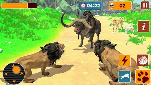 Angry Lion - Hunting Simulator स्क्रीनशॉट 3