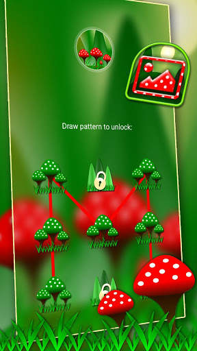 Red Mushroom Green Launcher Theme screenshot 4