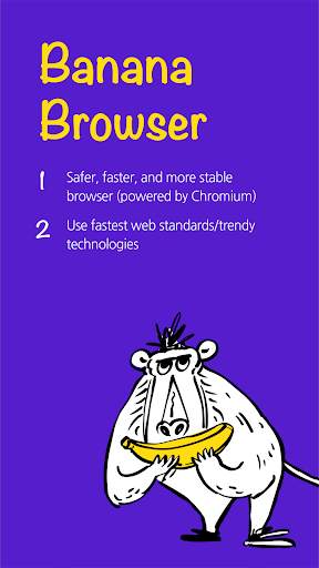 Banana Browser (Adblock, DNS over HTTP / HTTPS) screenshot 1