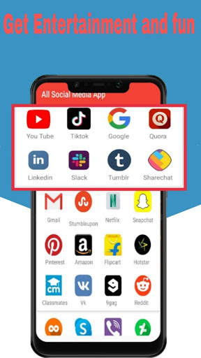 All Social Media & Social Network in one app screenshot 4